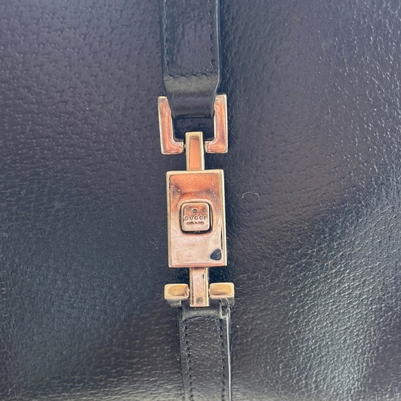 GUCCI Authentic Vintage Jackie Bardot Hobo Black Leather. - Picture 4 of 17